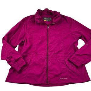 Eddie Bauer Travex Nylon Lightweight Outdoor Packable Jacket Women's Size 2XL